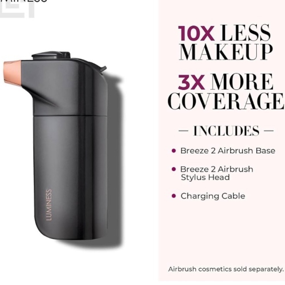 Luminess Breeze 2 Airbrush Foundation Makeup NWT Handheld System NEW SEALED